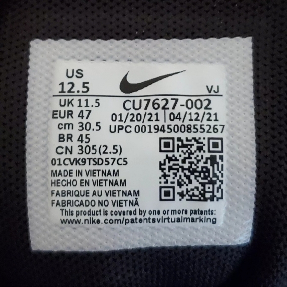 Nike ZoomX Superrep Surge Mens Size 12.5 Training Running Black White CU7627-002 main image 12